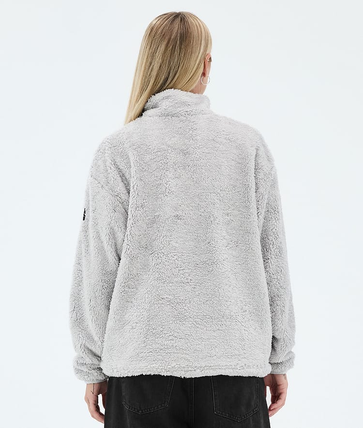 Dope Pile W Fleecová Mikina Dámské Light Grey Renewed, Image 6 of 7