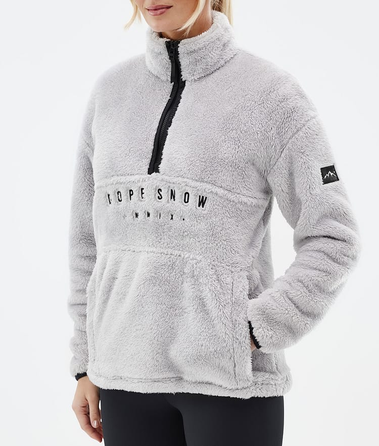 Dope Pile W Fleece Trui Dames Light Grey, Afbeelding 7 van 7