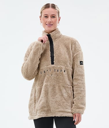 Dope Pile W Fleece Sweater Women Sand