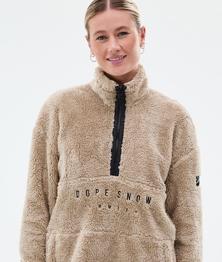 Dope Pile W Fleece Sweater Women Sand, Image 2 of 7