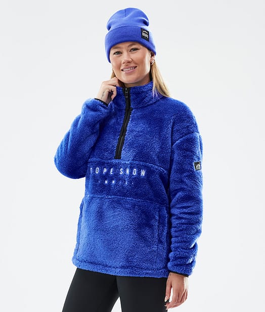 Dope Pile W Fleece Trui Dames Cobalt Blue