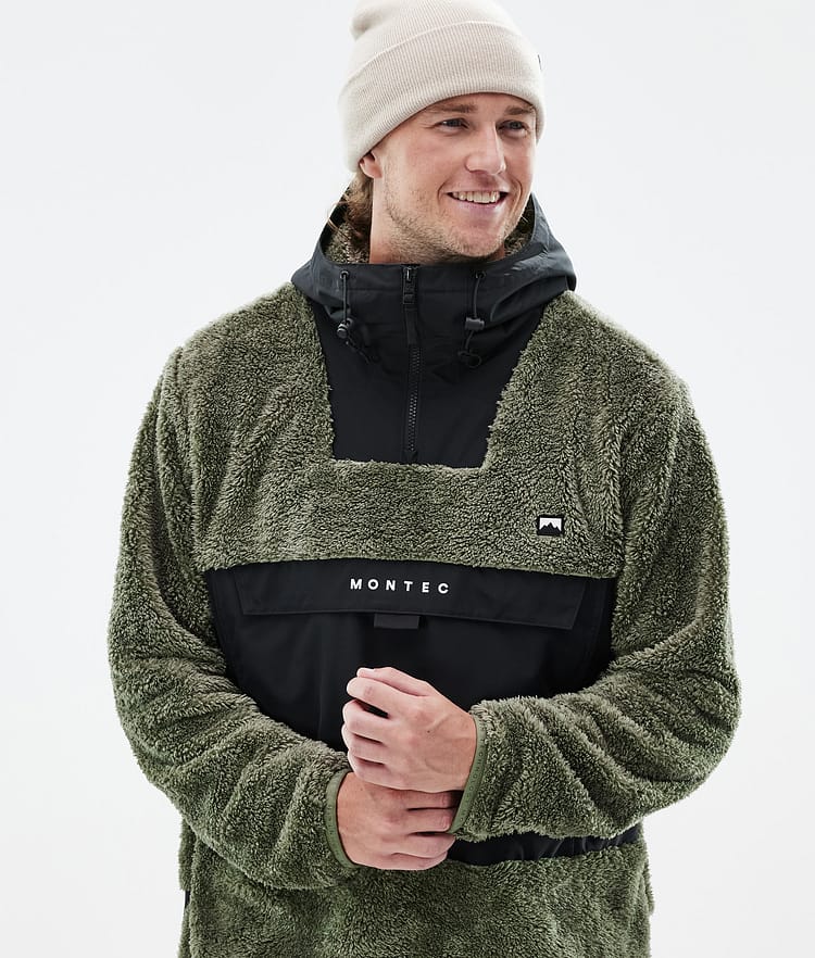 Montec Lima Fleece Hoodie Heren Greenish/Black, Afbeelding 2 van 8