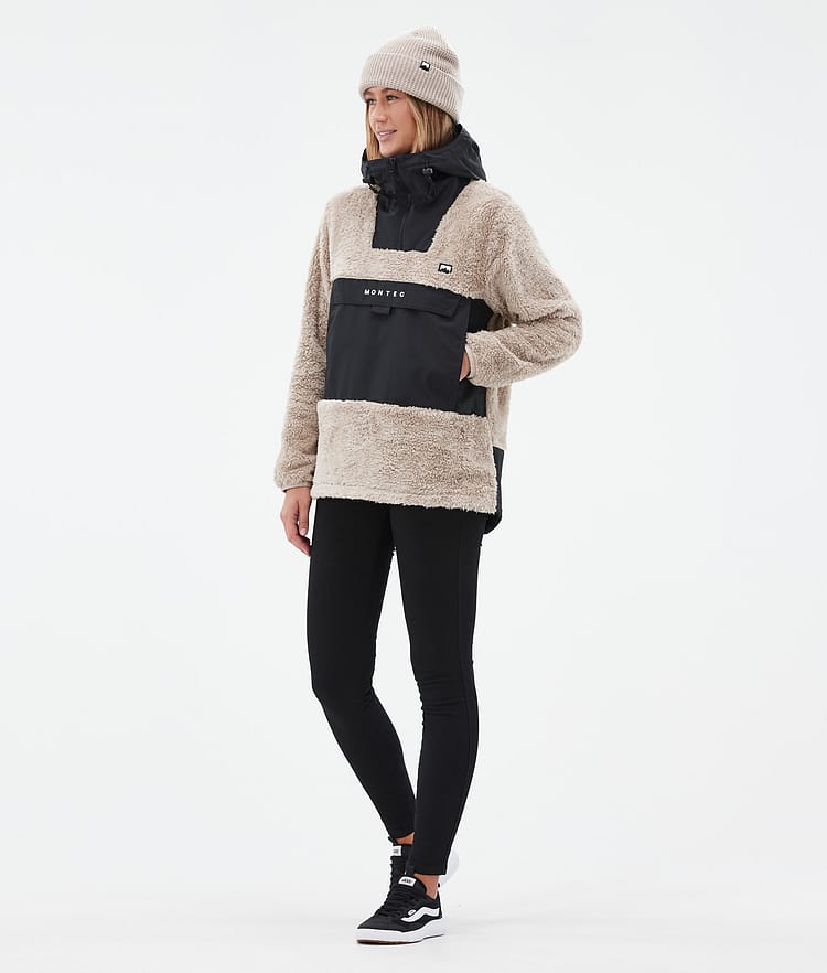 Montec Lima W Fleece Hoodie Dames Sand/Black, Afbeelding 3 van 8