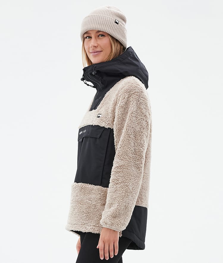 Montec Lima W Fleece Hoodie Dames Sand/Black, Afbeelding 5 van 8