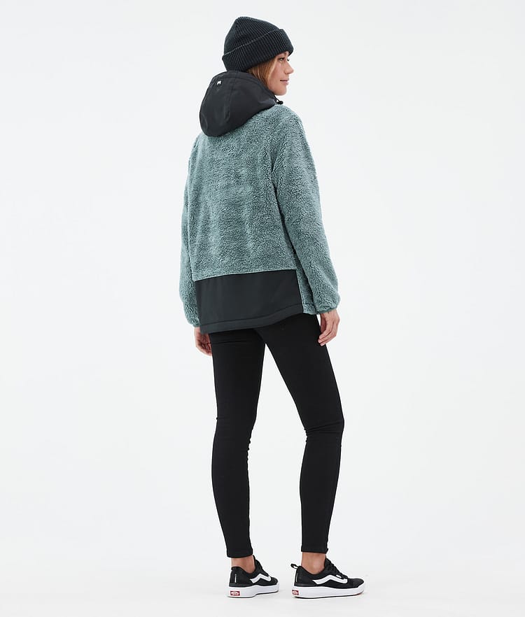 Montec Lima W Fleece Hoodie Dames Atlantic/Black, Afbeelding 4 van 8