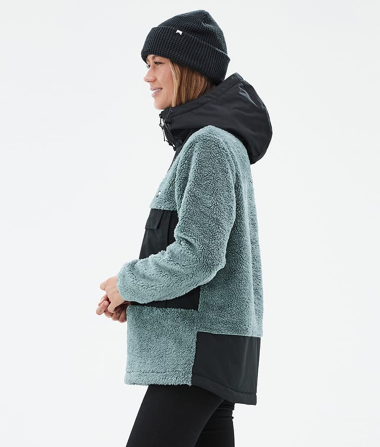 Montec Lima W Fleece Hoodie Dames Atlantic/Black, Afbeelding 5 van 8