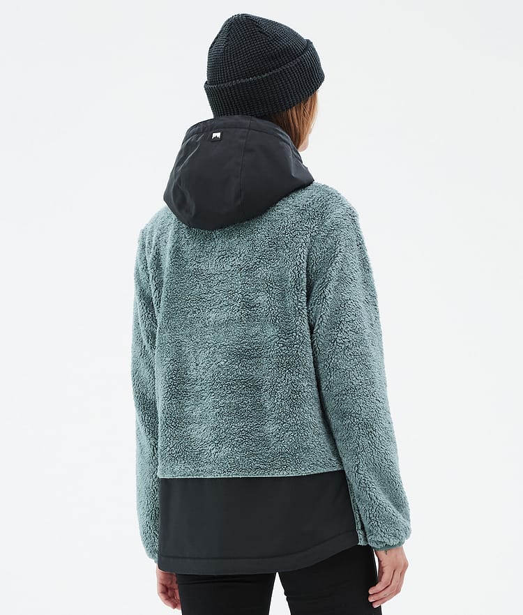 Montec Lima W Fleece Hoodie Dames Atlantic/Black, Afbeelding 6 van 8