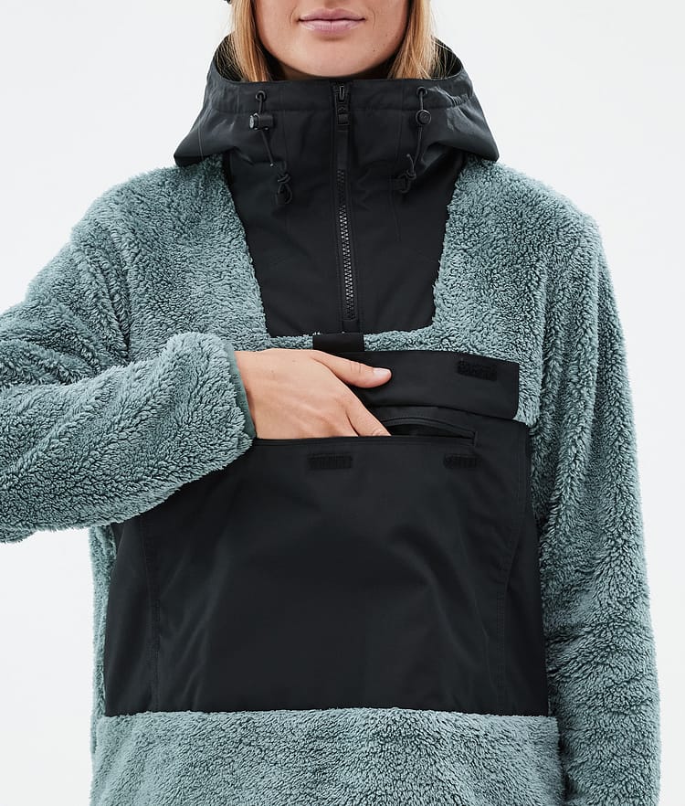 Montec Lima W Fleece Hoodie Dames Atlantic/Black, Afbeelding 8 van 8