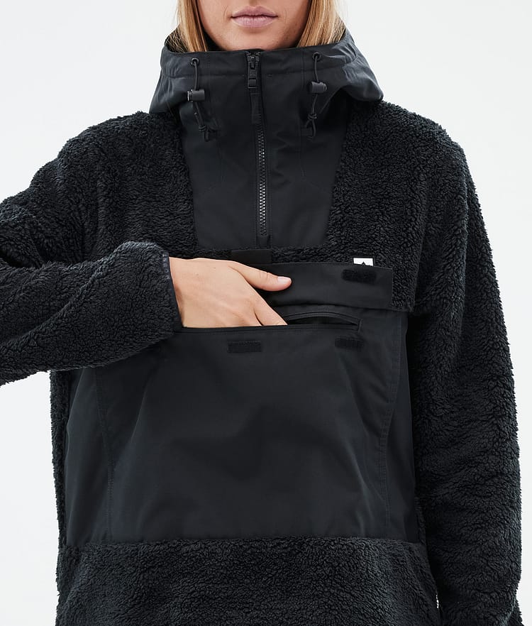 Montec Lima W Fleece Hoodie Women Black/Black, Image 8 of 8