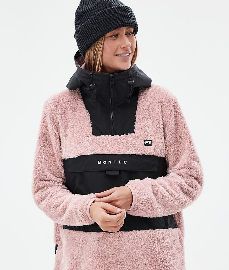 Montec Lima W Fleece Hoodie Dames Soft Pink/Black, Afbeelding 2 van 8