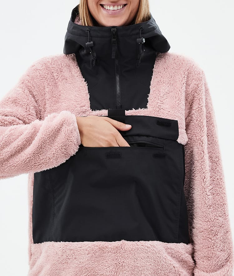 Montec Lima W Fleece Hoodie Dames Soft Pink/Black, Afbeelding 8 van 8