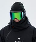 Montec Scope Masque de ski Black W/Black Tourmaline Green Mirror