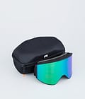 Montec Scope Ski Goggles Black W/Black Tourmaline Green Mirror