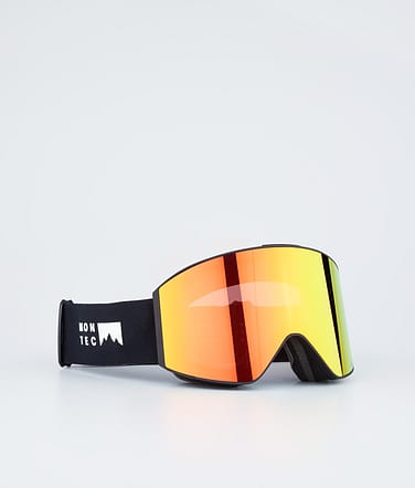 Montec Scope Gafas de esquí Black W/Black Ruby Red Mirror