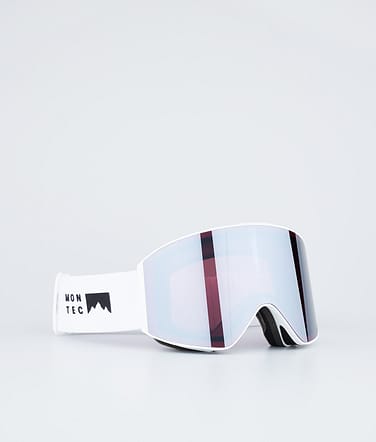 Montec Scope Masque de ski White W/White Black Mirror