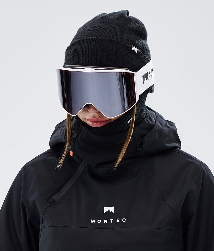 Montec Scope Masque de ski White W/White Black Mirror