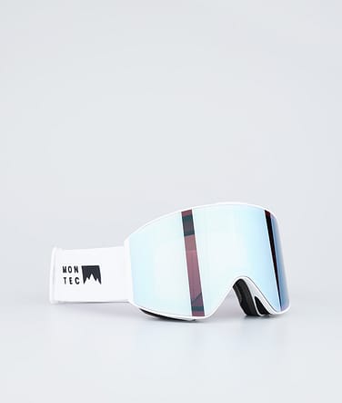 Montec Scope Masque de ski White W/White Moon Blue Mirror