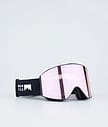 Montec Scope Ski Goggles Men Black W/Black Pink Sapphire Mirror