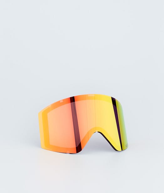 Montec Scope Goggle Lens Ecran de remplacement pour masque de ski Ruby Red Mirror