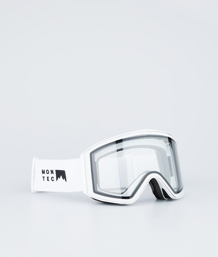 Montec Scope Gafas de esquí Hombre White W/White Black Mirror - Blanco