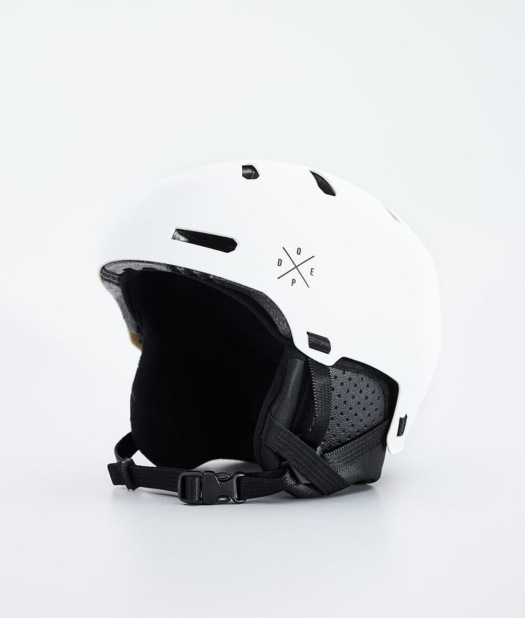 Dope Macon 2.0 MIPS Ski Helmet X-Up Matte White w/ Black