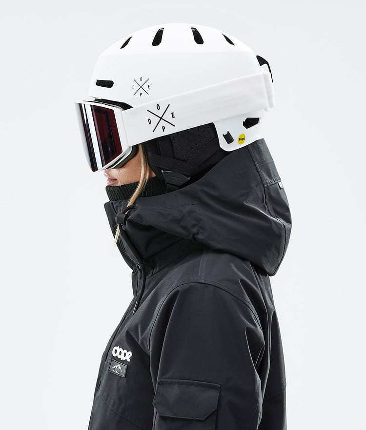 Dope Macon 2.0 MIPS Skihelm X-Up Matte White w/ Black, Afbeelding 6 van 8