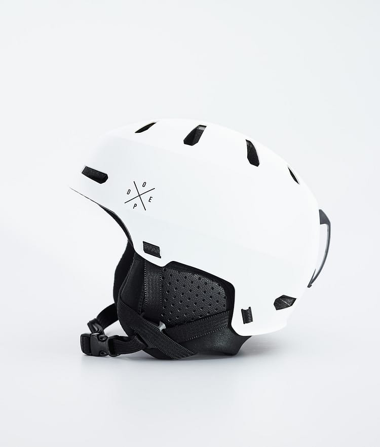 Dope Macon 2.0 Ski Helmet X-Up Matte White w/ Black