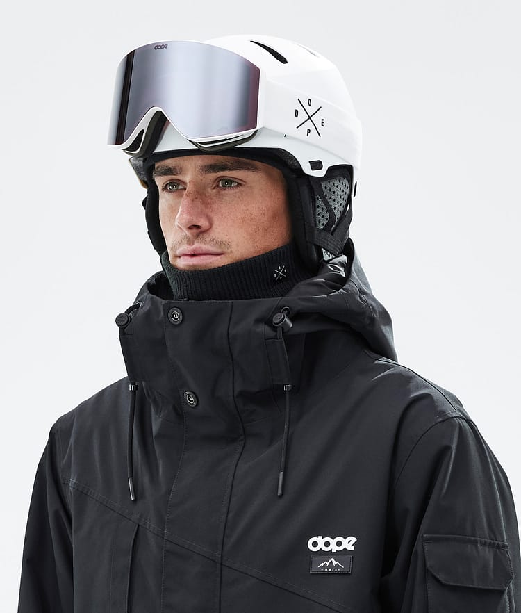 Dope Macon 2.0 Ski Helmet X-Up Matte White w/ Black