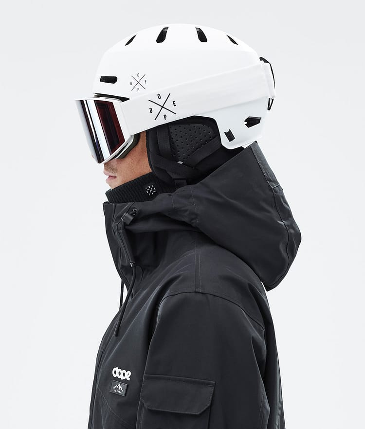 Dope Macon 2.0 Skihelm X-Up Matte White w/ Black, Afbeelding 8 van 8