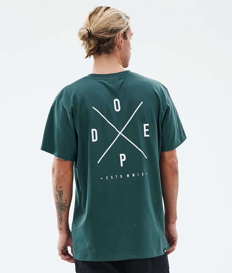 Dope Standard T-shirt Heren 2X-Up Bottle Green, Afbeelding 1 van 5