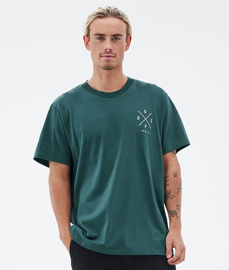 Dope Standard T-shirt Heren 2X-Up Bottle Green