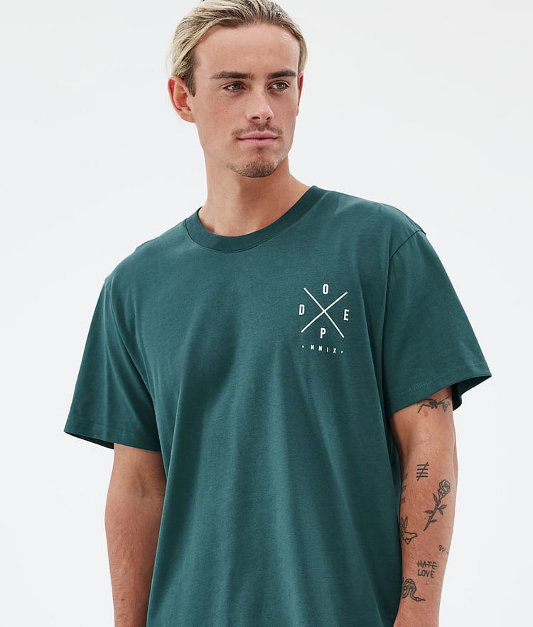 Dope Standard T-shirt Uomo 2X-Up Bottle Green, Immagine 3 di 5