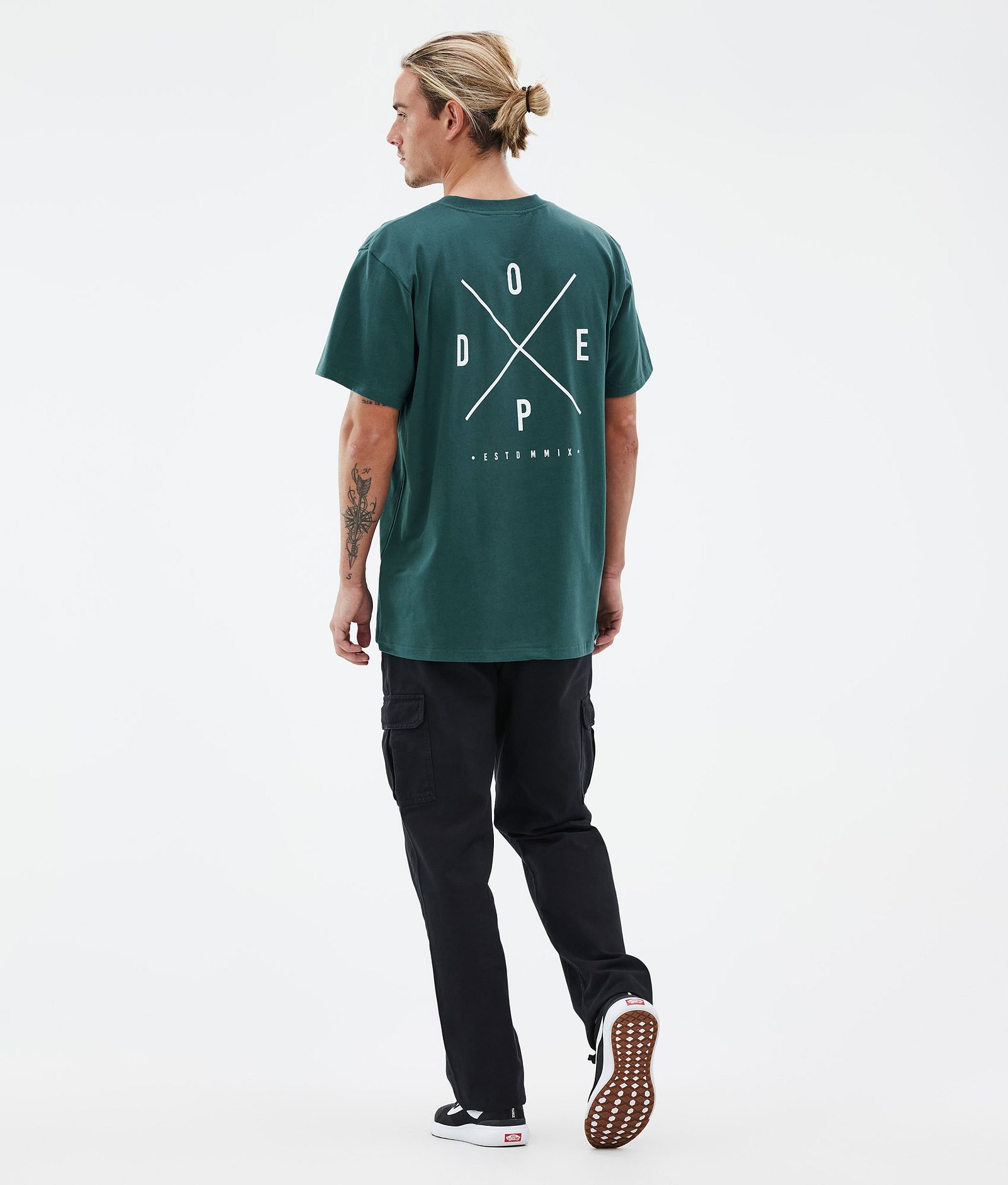 Dope Standard Camiseta Hombre 2X-Up Bottle Green