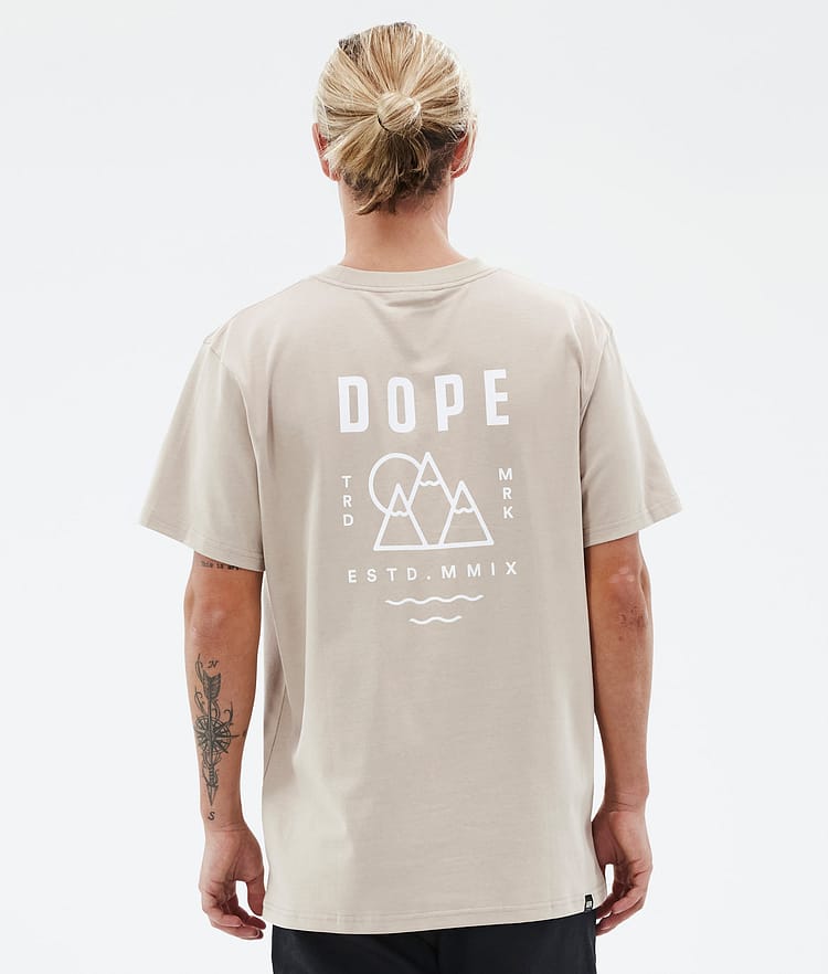 Dope Standard T-shirt Herre Summit Sand, Billede 1 af 5