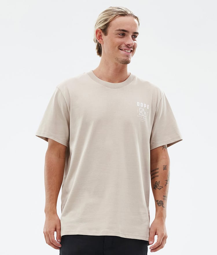 Dope Standard T-shirt Herre Summit Sand, Billede 2 af 5