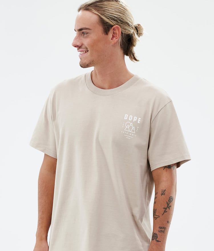 Dope Standard T-shirt Herre Summit Sand, Billede 3 af 5