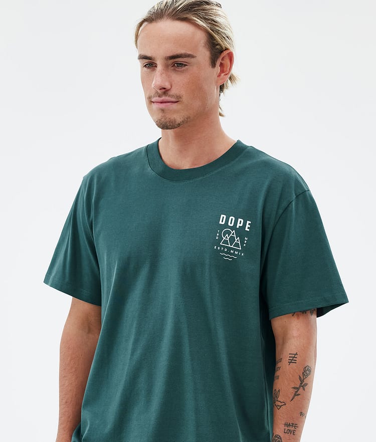 Dope Standard T-shirt Herre Summit Bottle Green, Billede 3 af 5