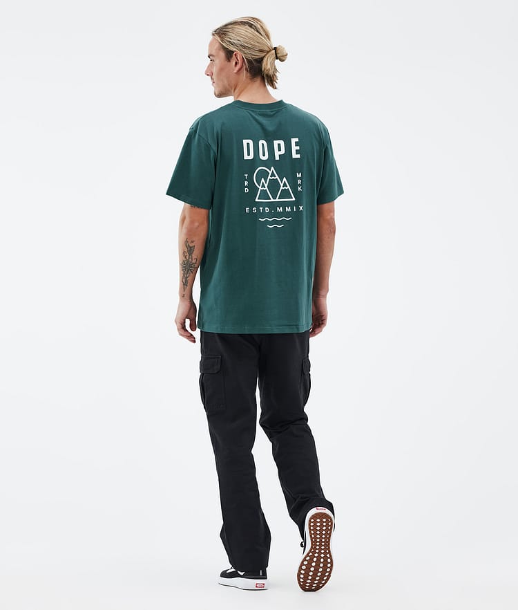 Dope Standard T-shirt Herre Summit Bottle Green, Billede 4 af 5