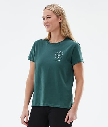 Dope Standard W T-shirt Kobiety 2X-Up Bottle Green