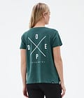 Dope Standard W T-shirt Femme 2X-Up Bottle Green