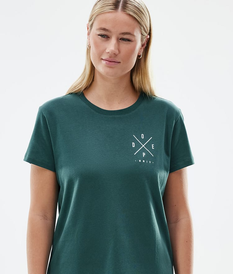 Dope Standard W T-shirt Dames 2X-Up Bottle Green, Afbeelding 3 van 6