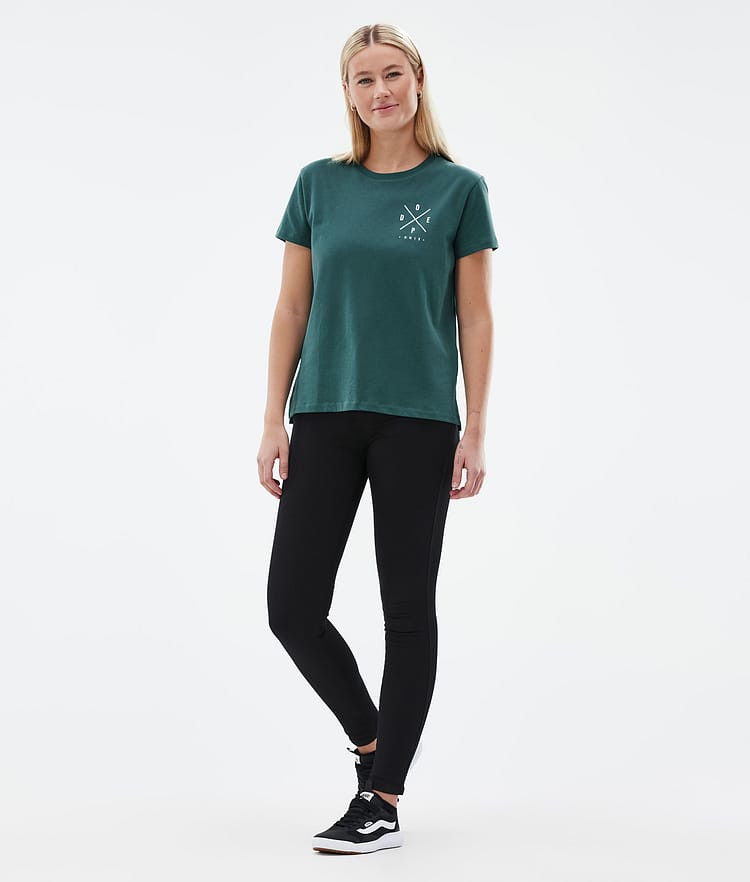 Dope Standard W T-shirt Dames 2X-Up Bottle Green, Afbeelding 5 van 6