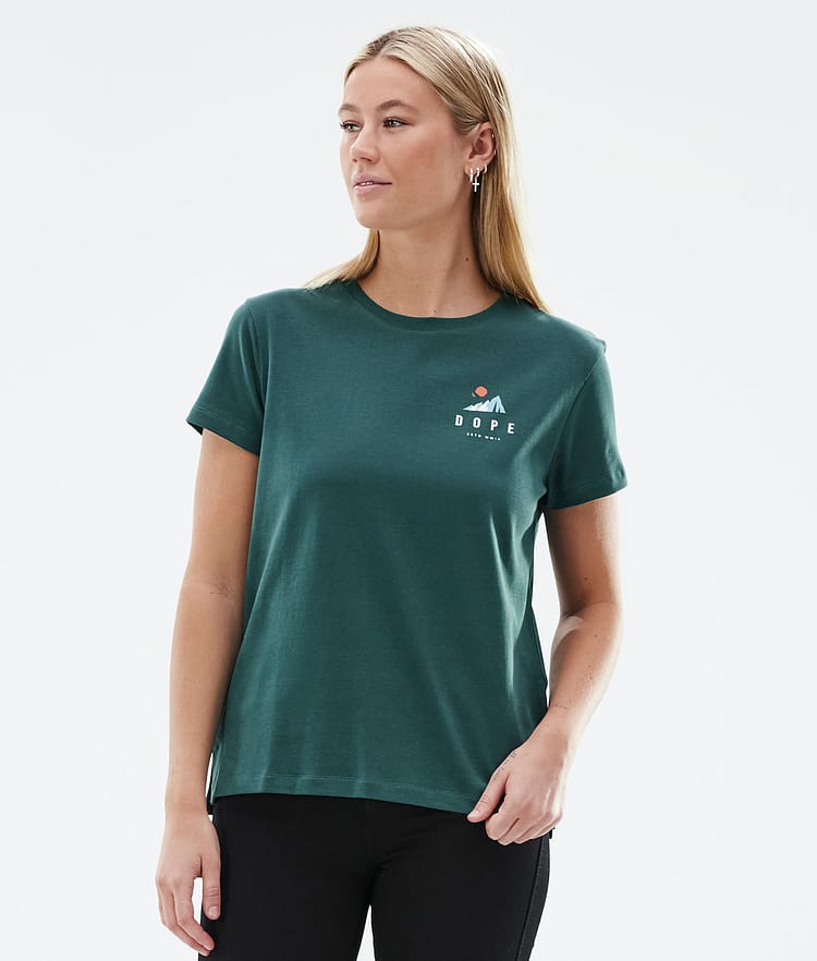 Dope Standard W T-shirt Kobiety Ice Bottle Green