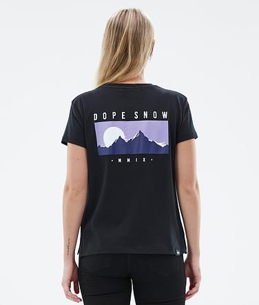 Dope Standard W T-shirt Dames Silhouette Black