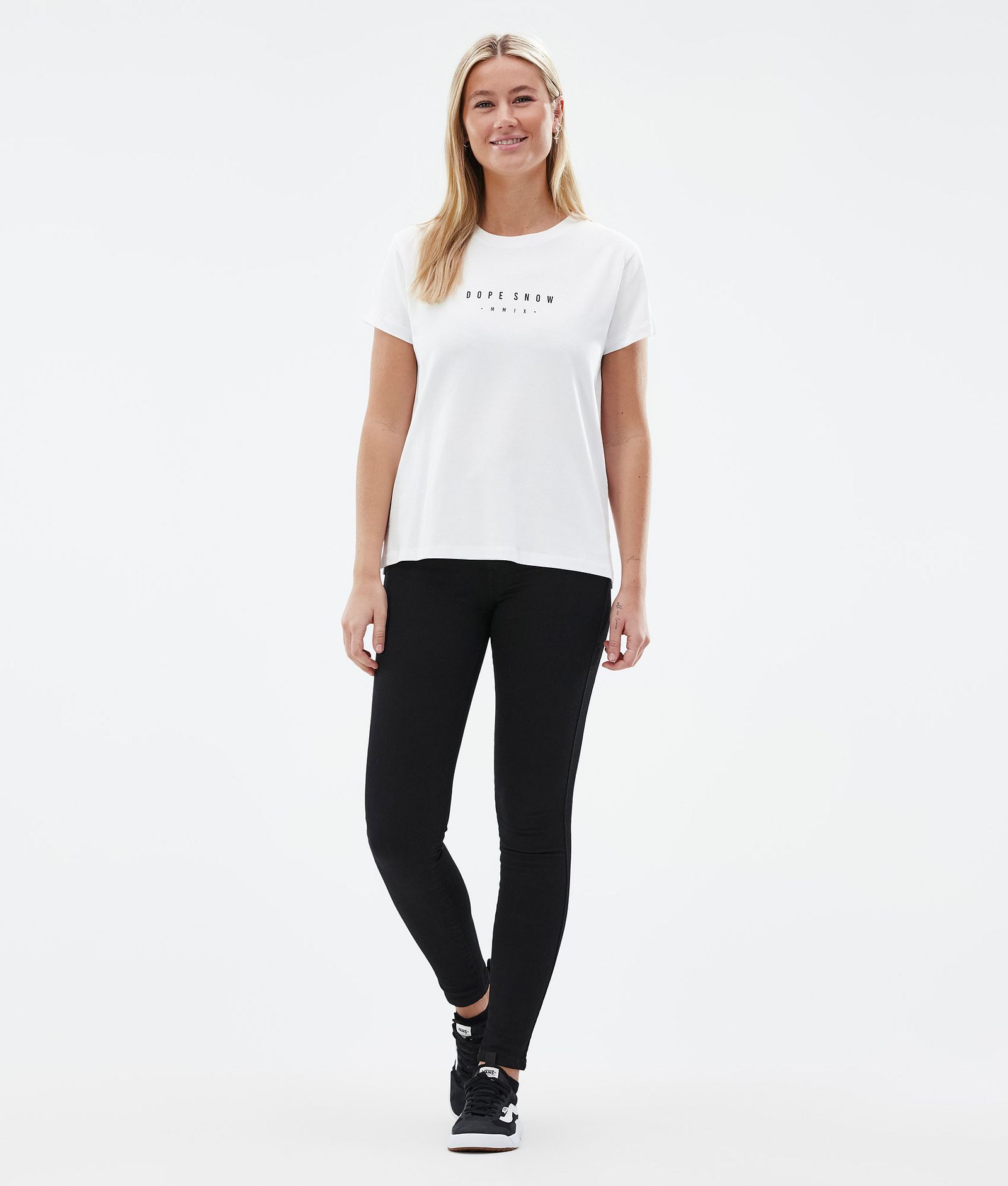 Dope Standard W T-shirt Dame Silhouette White