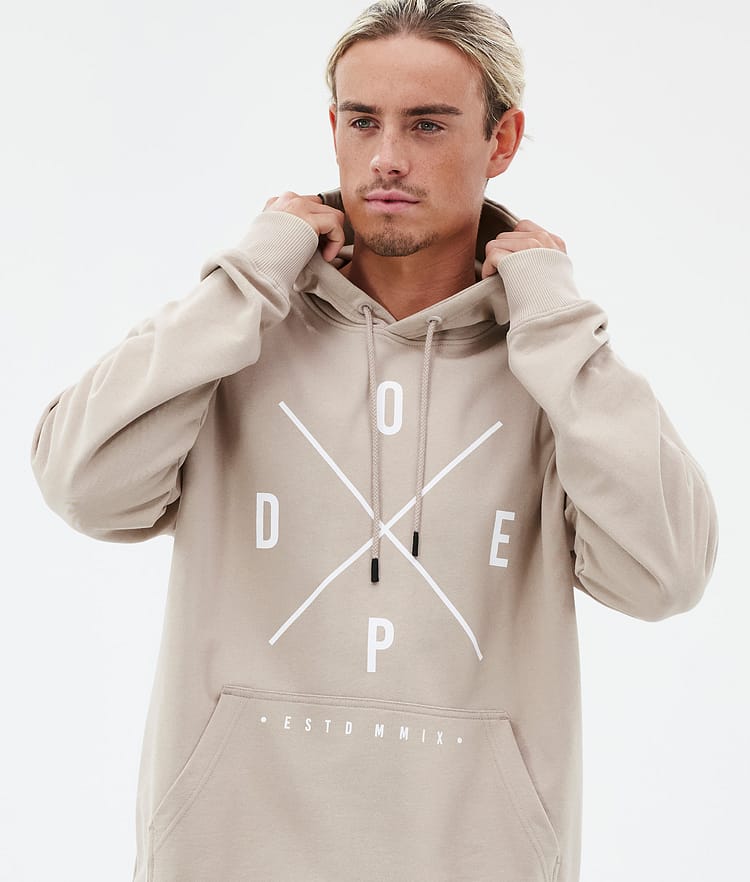 Dope Common Felpa con Cappuccio Uomo 2X-Up Sand