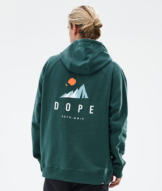 Dope Common Hoodie Men Ice Bottle Green