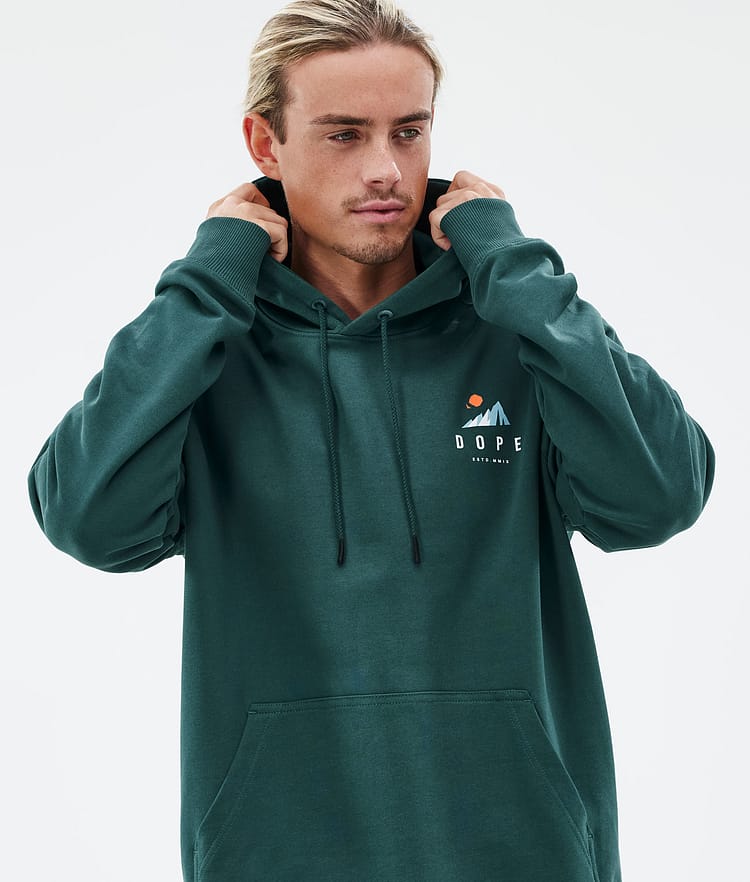 Dope Common Hoodie Heren Ice Bottle Green