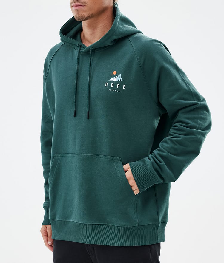 Dope Common Hoodie Heren Ice Bottle Green