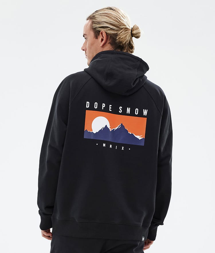 Dope Common Bluzy z Kapturem Mężczyźni Silhouette Black